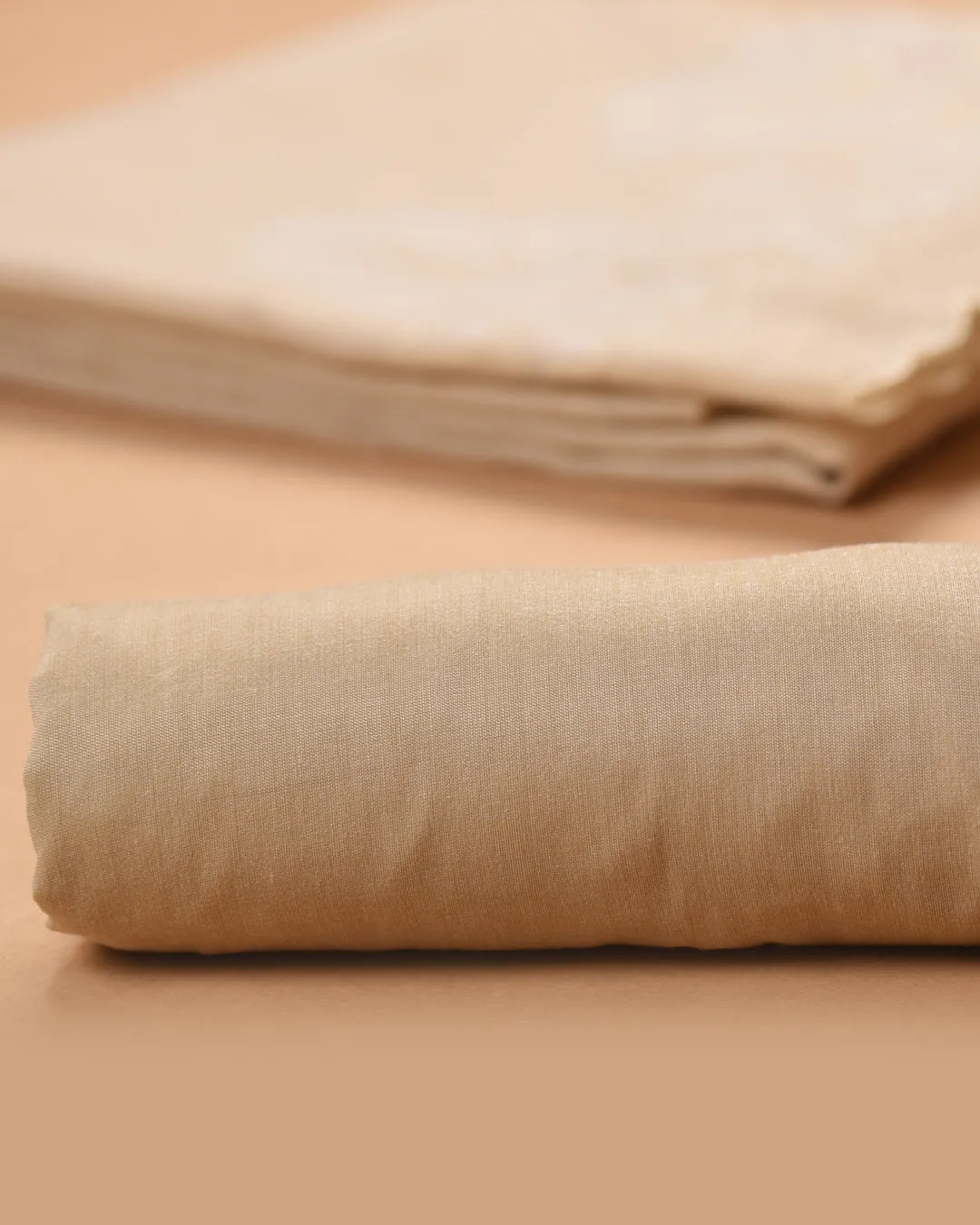 Light Beige Linen Tissue Blend Embroidered Unstitched Suit Fabric Set With Linen Tissue Blend Embroidered Dupatta