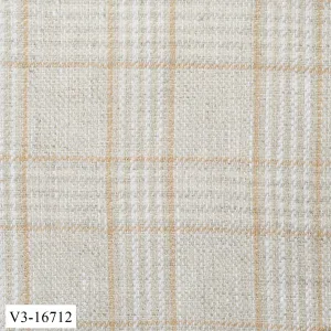 Light Cream with Dark Check Vest
