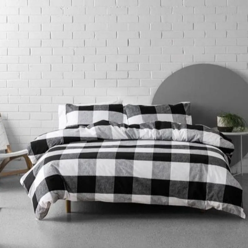 Linen House-Alec Black & White Duvet Cover Set