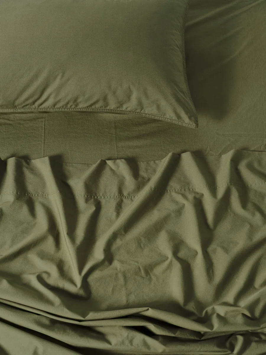 LINEN HOUSE TERRA OLIVE SHEET SET