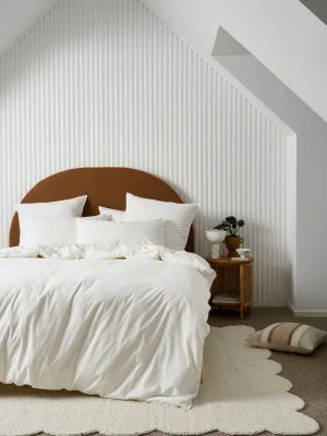 LINEN HOUSE TERRA SNOW QUILT COVER SET