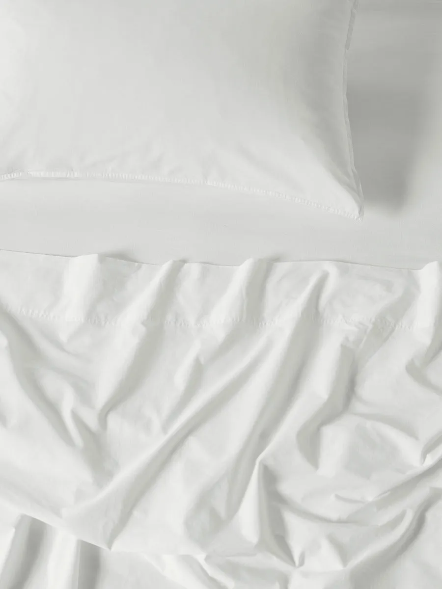 LINEN HOUSE TERRA SNOW SHEET SET