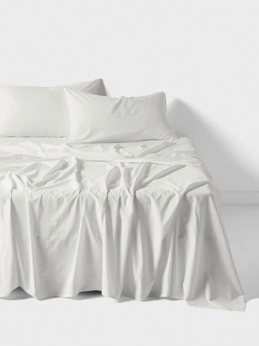 LINEN HOUSE TERRA SNOW SHEET SET