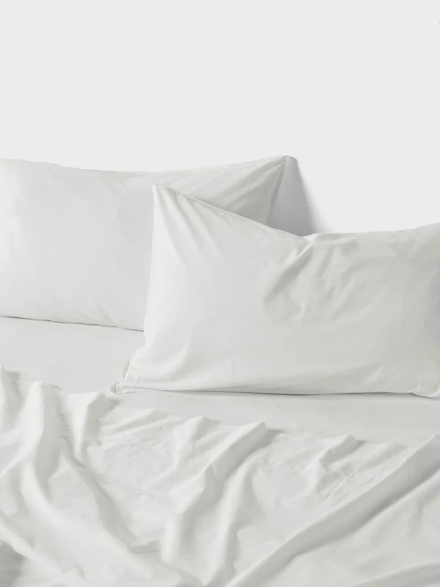 LINEN HOUSE TERRA SNOW SHEET SET