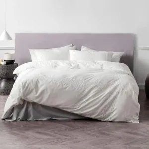 Linen House White Mayfair Duvet Cover Set