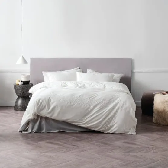 Linen House White Mayfair Duvet Cover Set