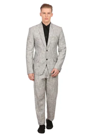 Linen Silver Suit