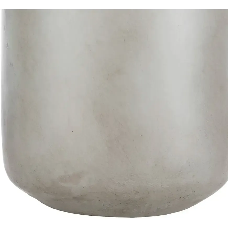 Lockwood Concrete Table Lamp with White Drum Shade