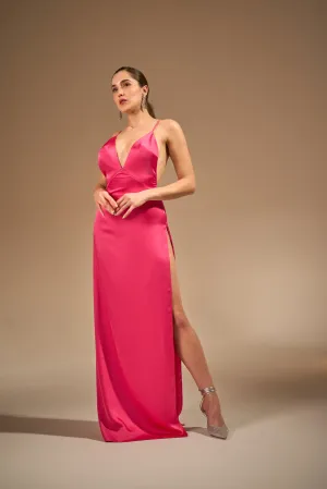 Madonna high slit dress
