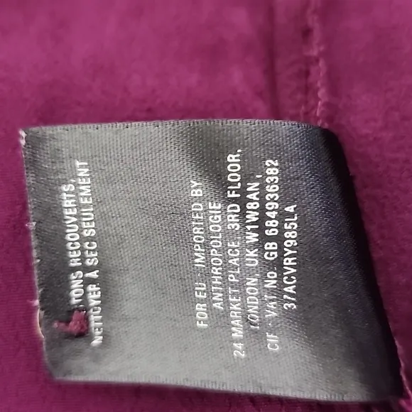 Maeve Anthropologie Galina Boho Plum Pleated Dress Size M