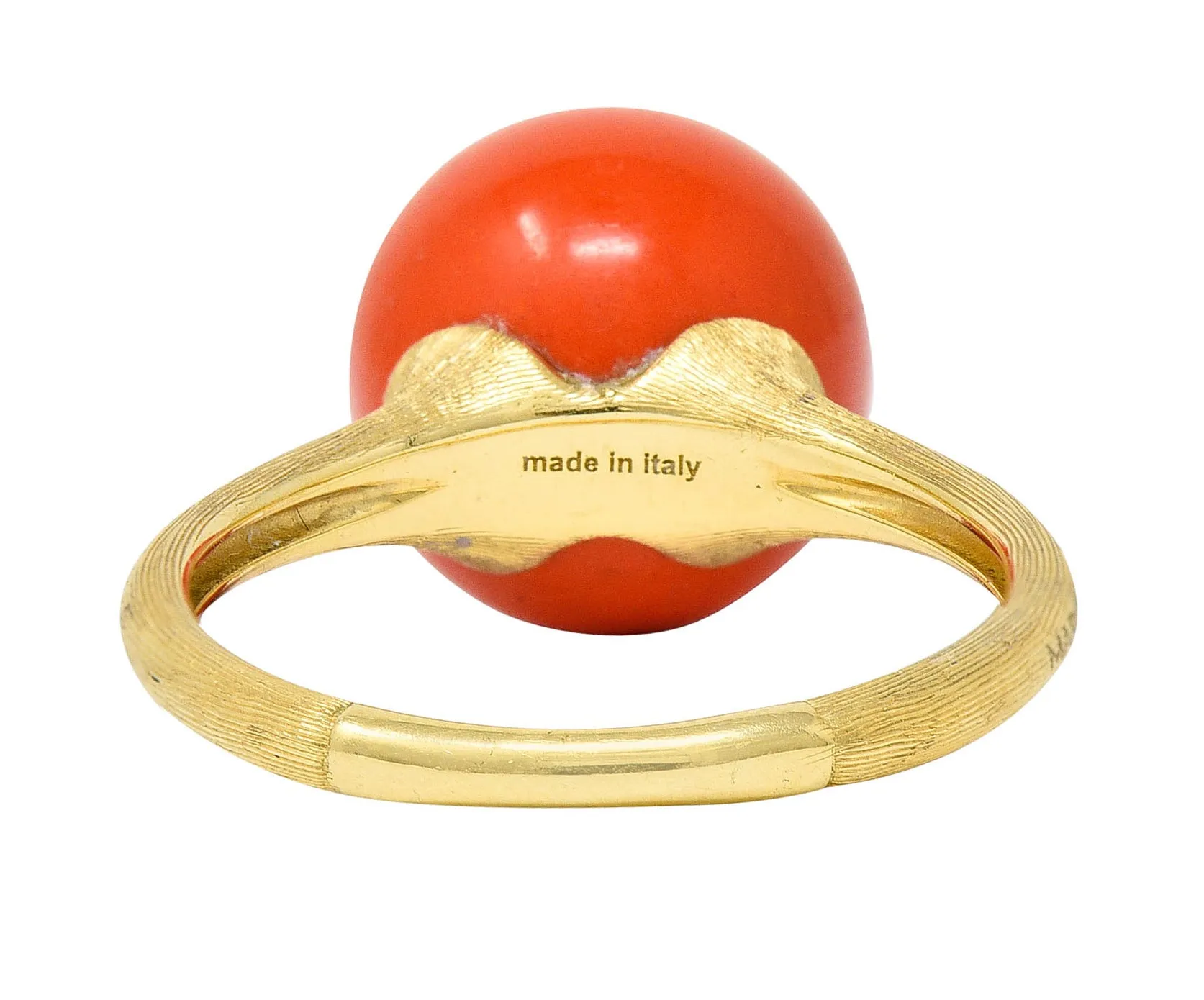 Marco Bicego Coral 18 Karat Gold Africa Boule Ring