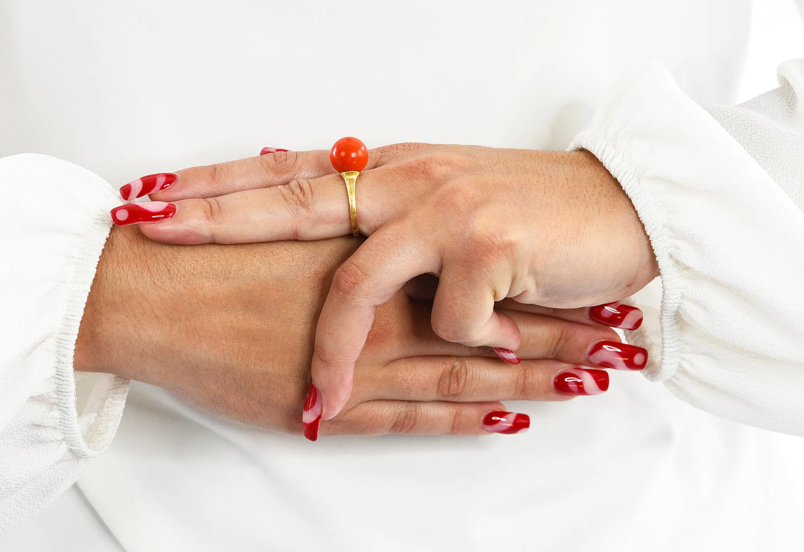 Marco Bicego Coral 18 Karat Gold Africa Boule Ring