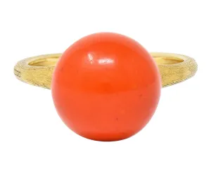 Marco Bicego Coral 18 Karat Gold Africa Boule Ring