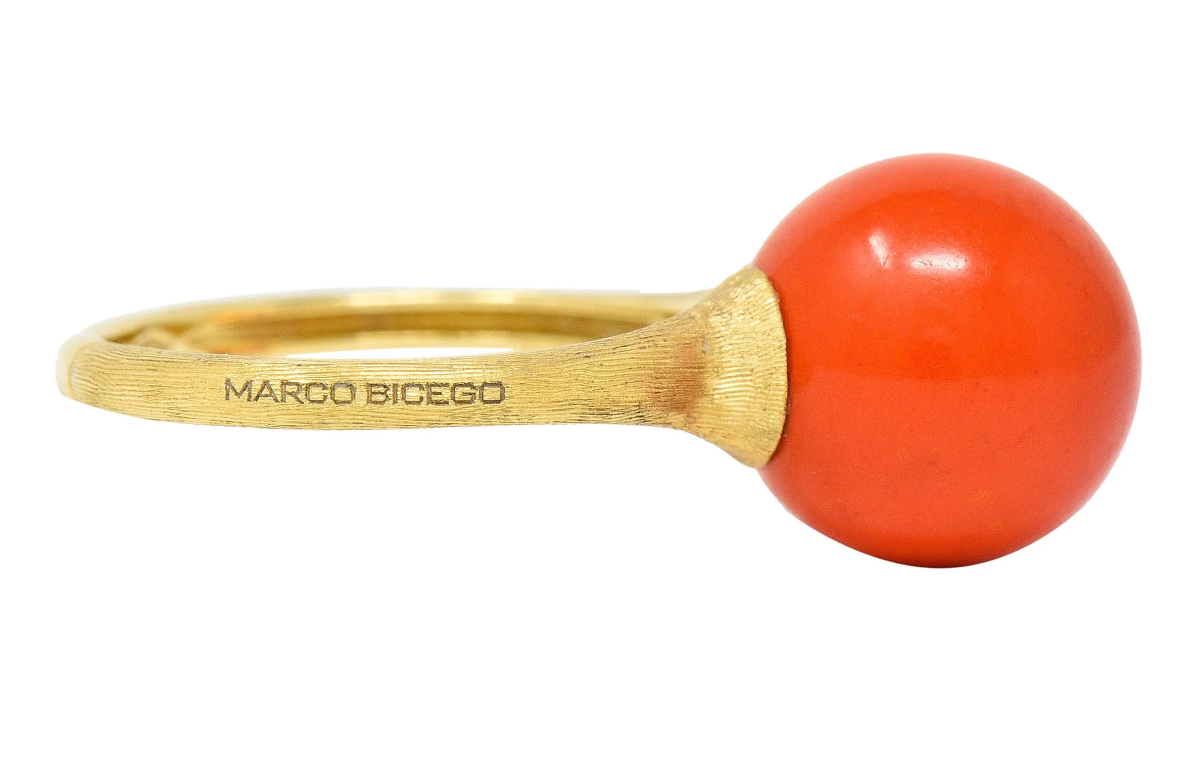 Marco Bicego Coral 18 Karat Gold Africa Boule Ring