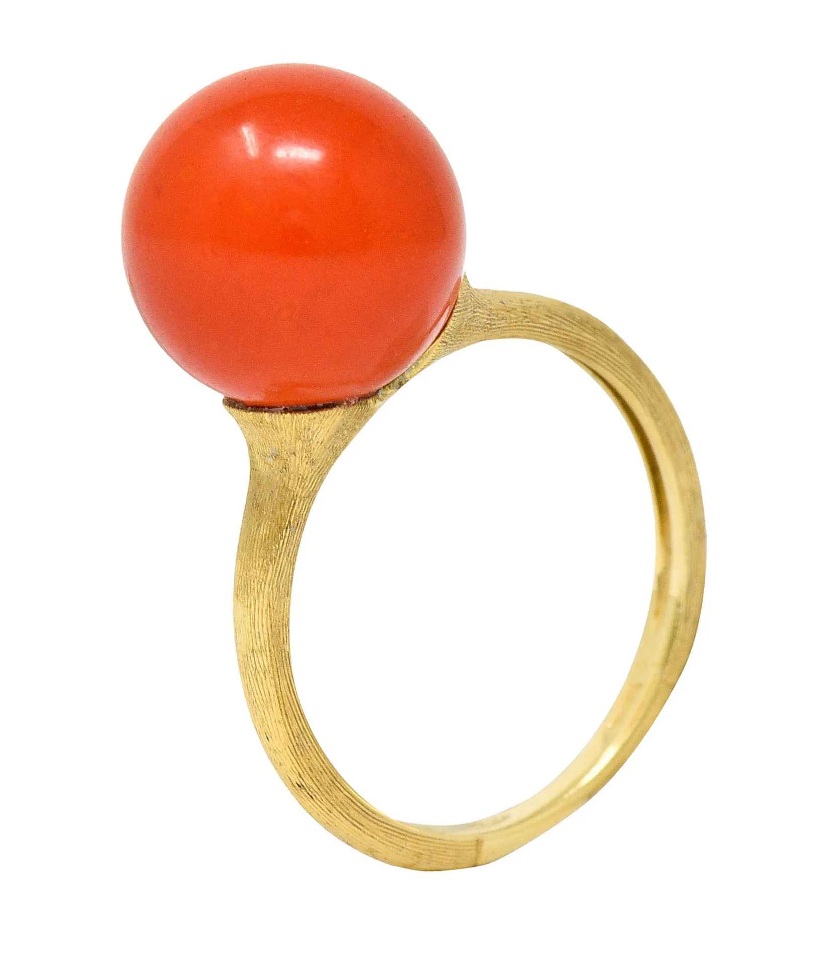 Marco Bicego Coral 18 Karat Gold Africa Boule Ring