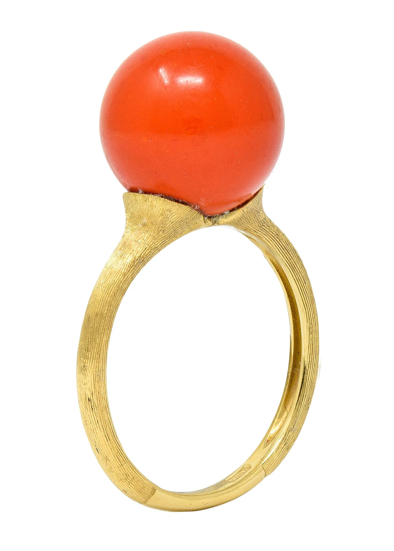 Marco Bicego Coral 18 Karat Gold Africa Boule Ring