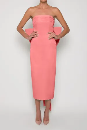 Margaret Silk Faille Midi Dress