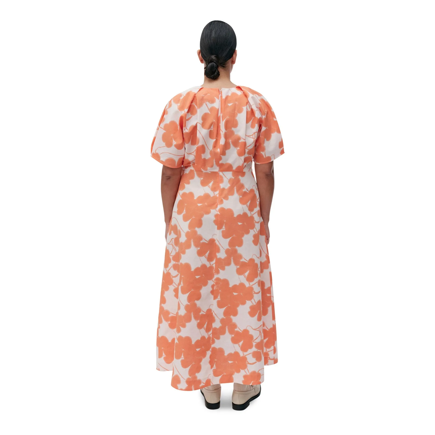 Marimekko Anatomia Ketunleipä Dress, Rose & Orange