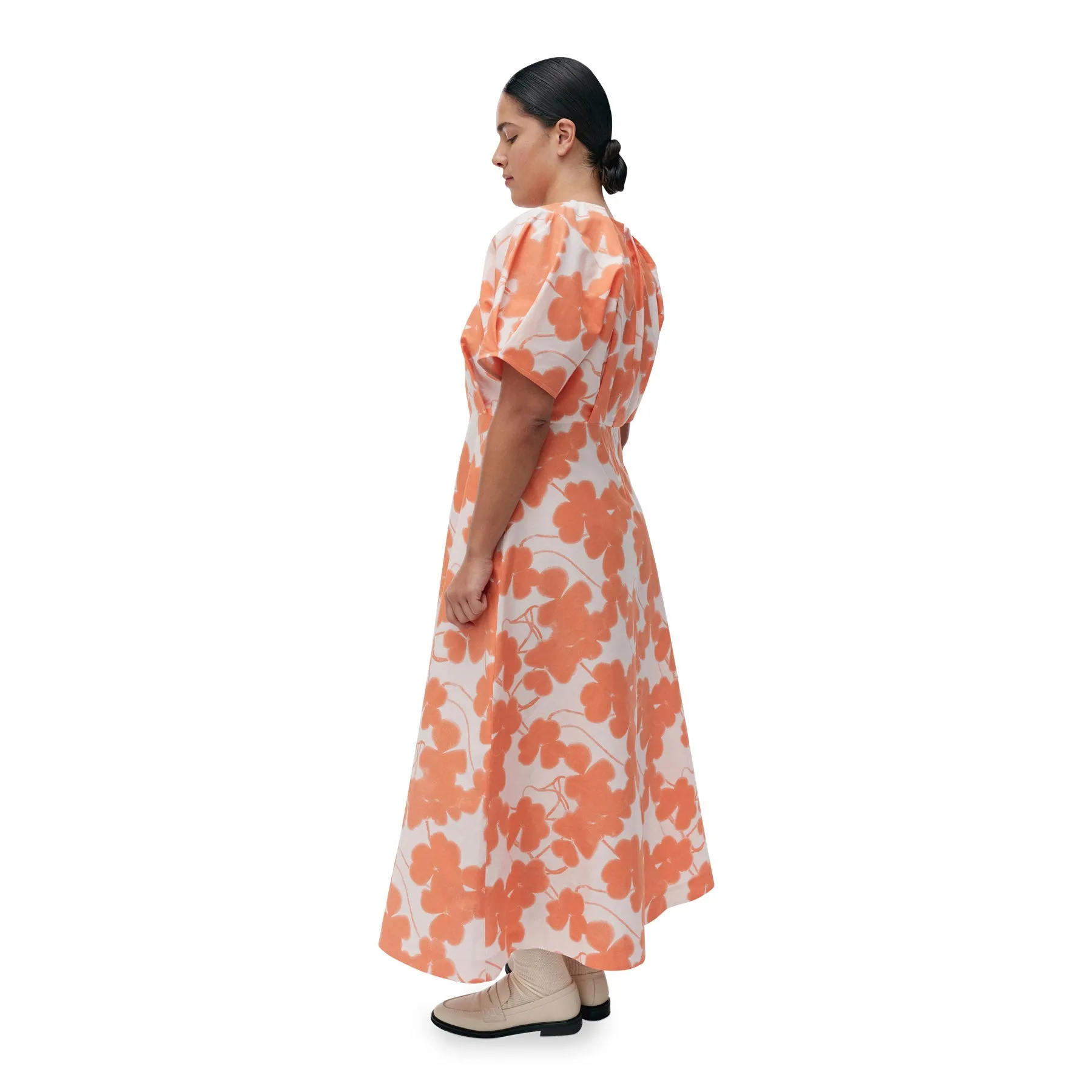 Marimekko Anatomia Ketunleipä Dress, Rose & Orange