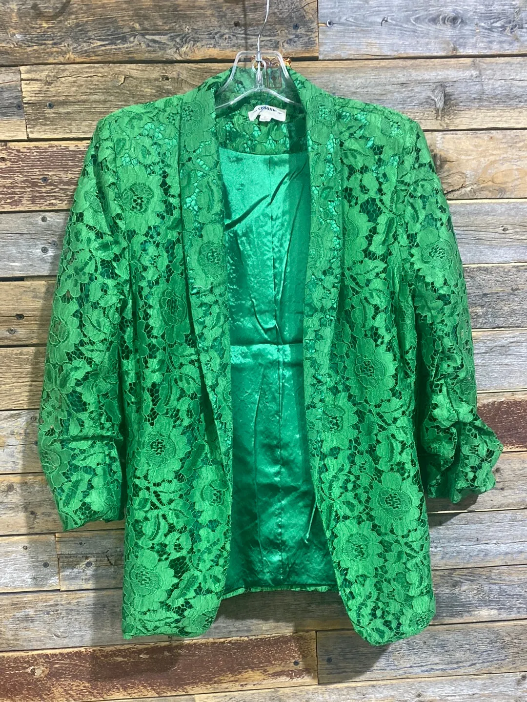 Megan Fitted Lace Blazer