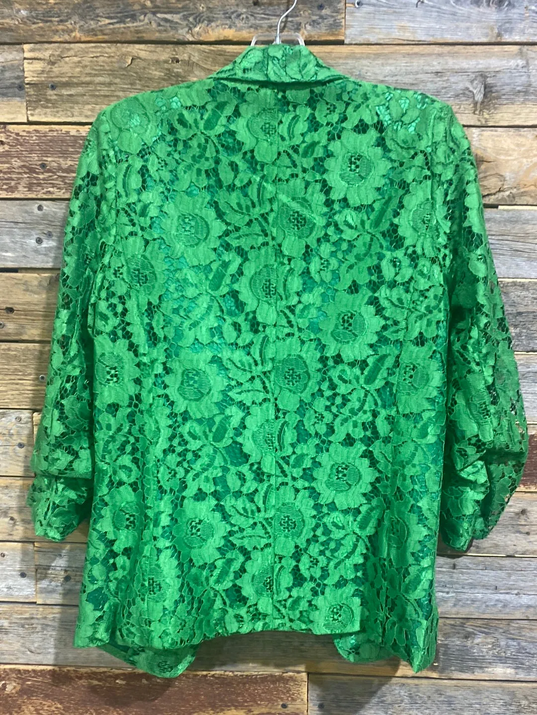 Megan Fitted Lace Blazer