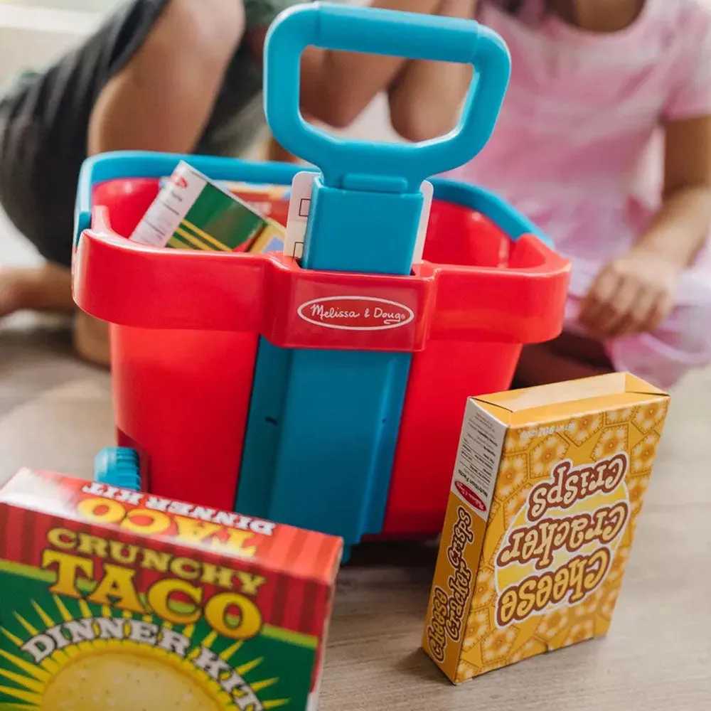 Melissa and Doug - Fill & Roll Grocery Basket Play Set