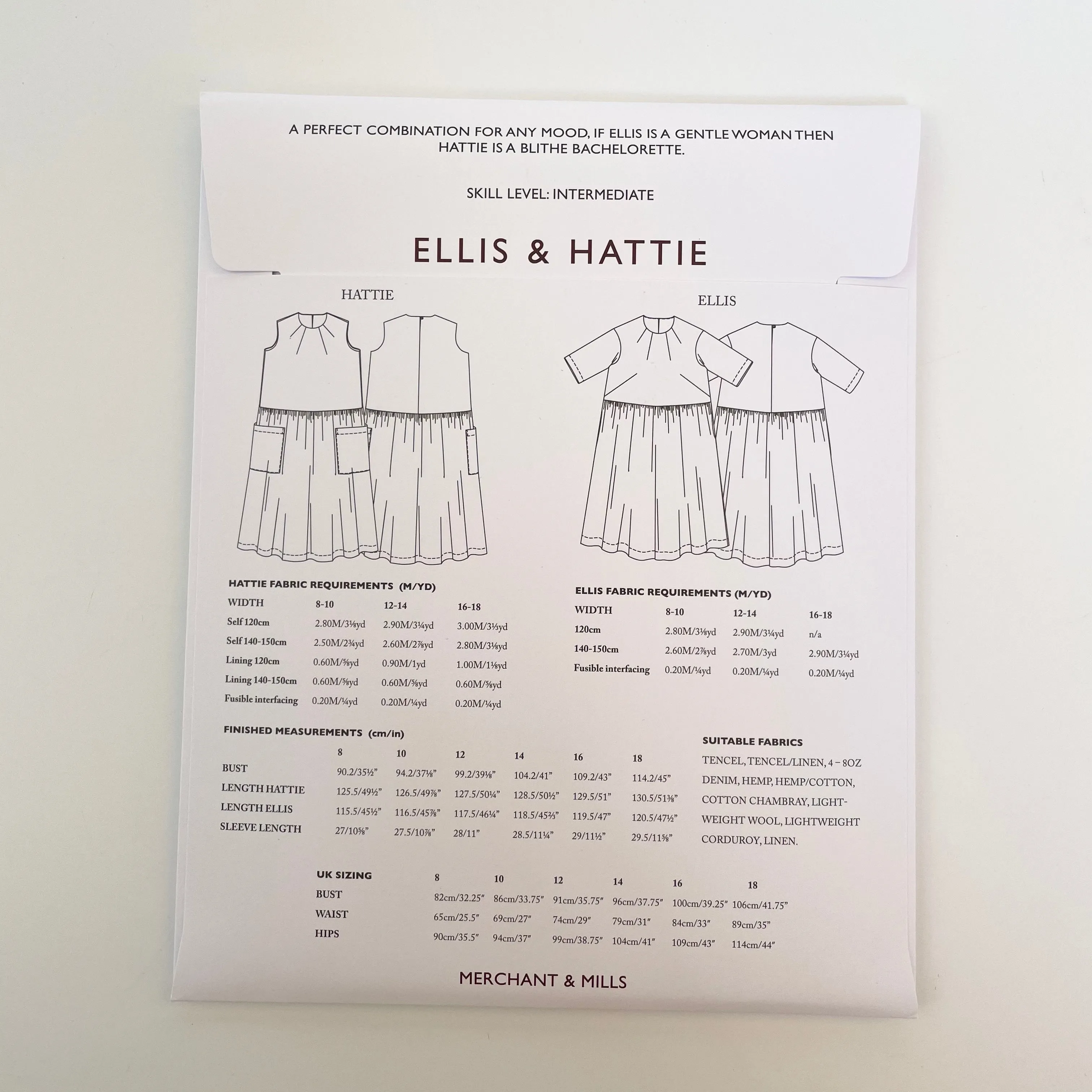 Merchant & Mills Pattern : Ellis & Hattie Dress