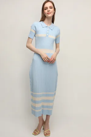 Mila Pleated Hem Maxi Dress