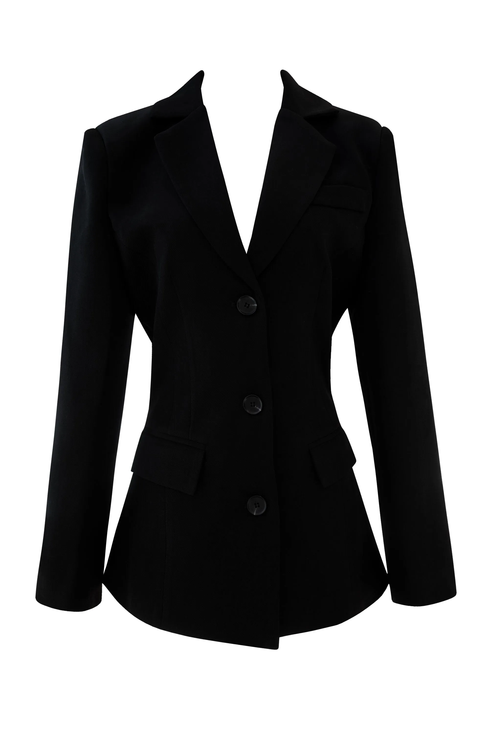 Millicent Black Fitted Blazer