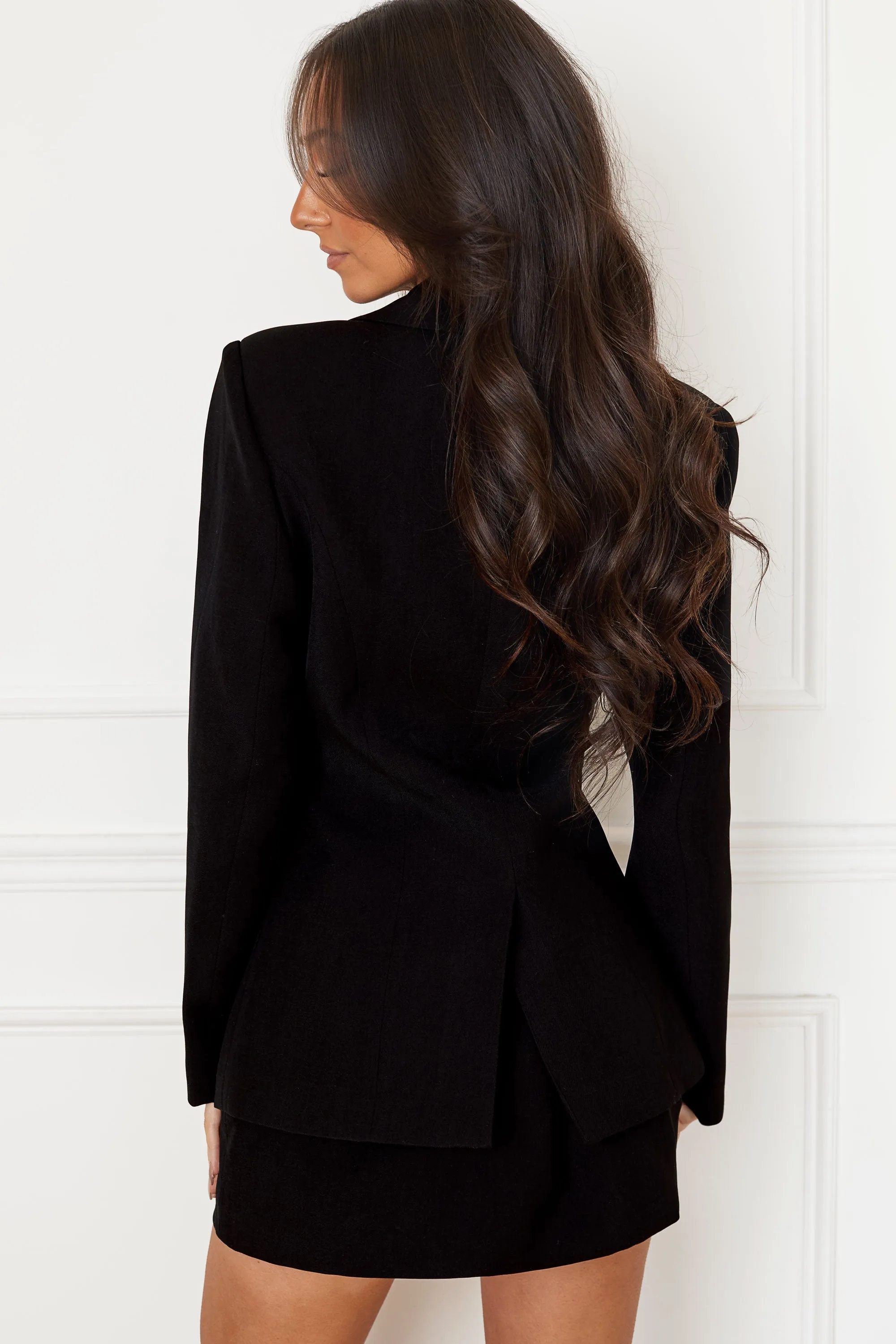 Millicent Black Fitted Blazer