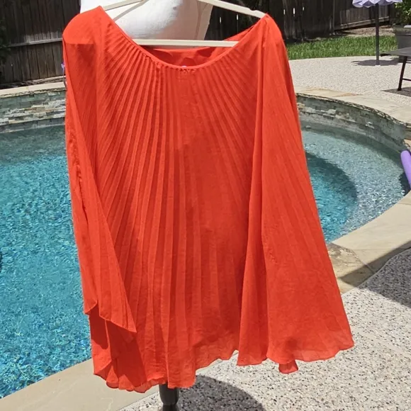 MILLY OF NEW YORK,  pleat off the shoulder dress10