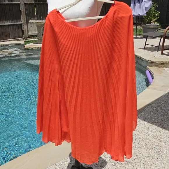 MILLY OF NEW YORK,  pleat off the shoulder dress10