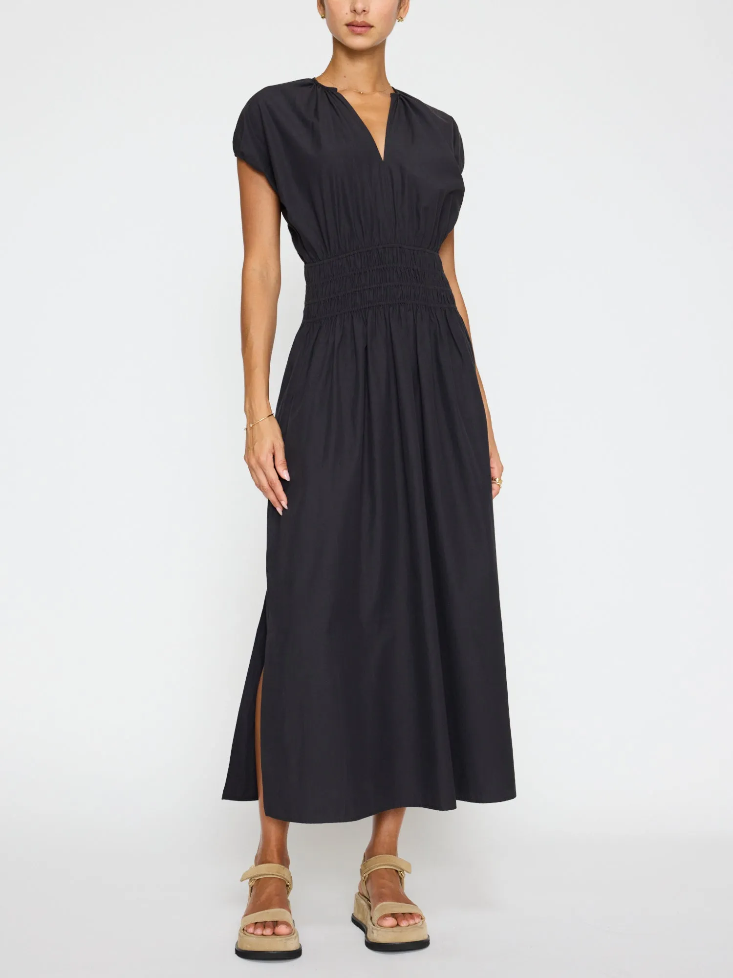 MINA DRESS IN WASHED BLACK