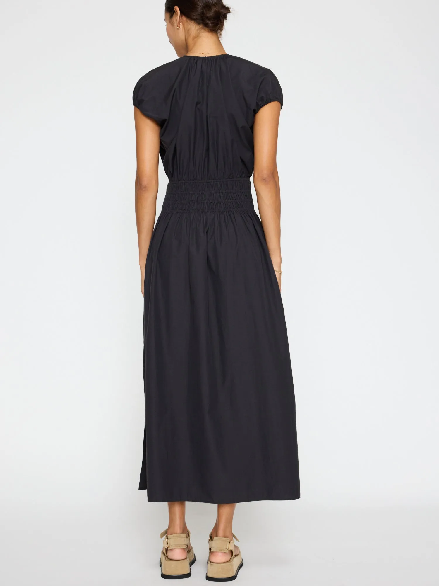 MINA DRESS IN WASHED BLACK