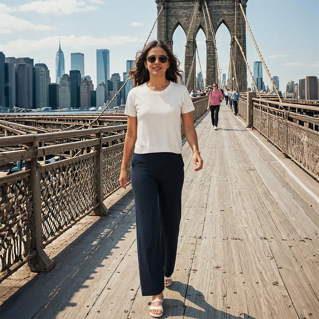 Move All Day Cotton Wide Pants - Tall