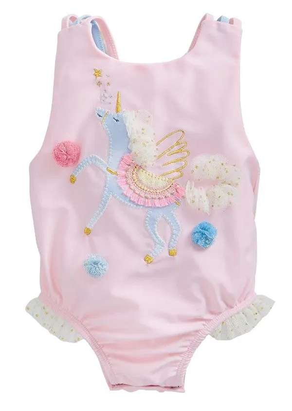 Mud Pie Pink Unicorn One Piece Swimsuit