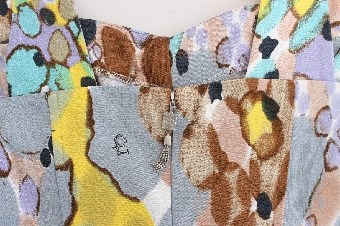 Multicolor printed pencil dress