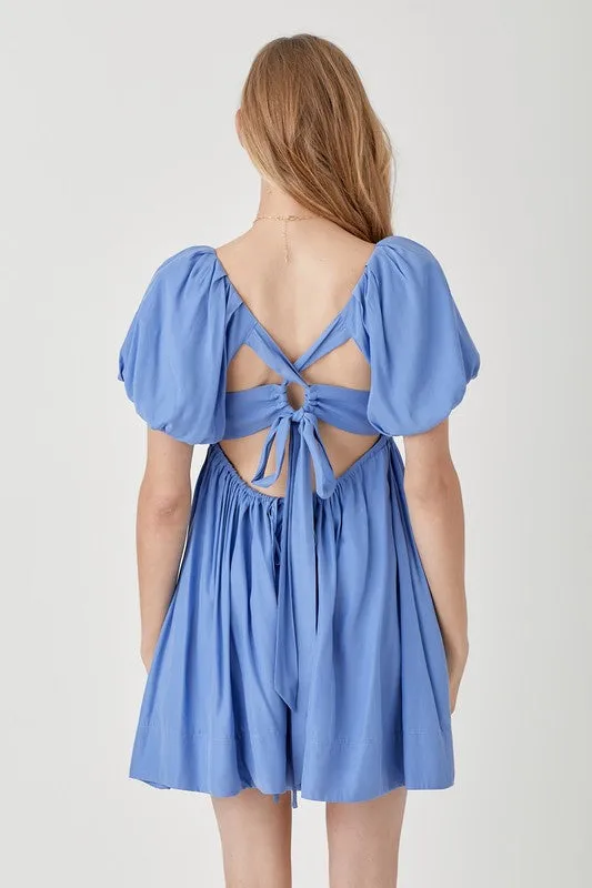 Mustard Seed Junior Pleated Front Criss Cross Back Strap Dress