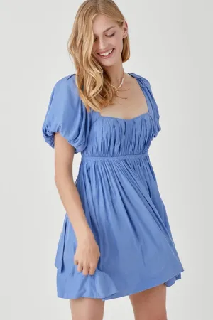Mustard Seed Junior Pleated Front Criss Cross Back Strap Dress