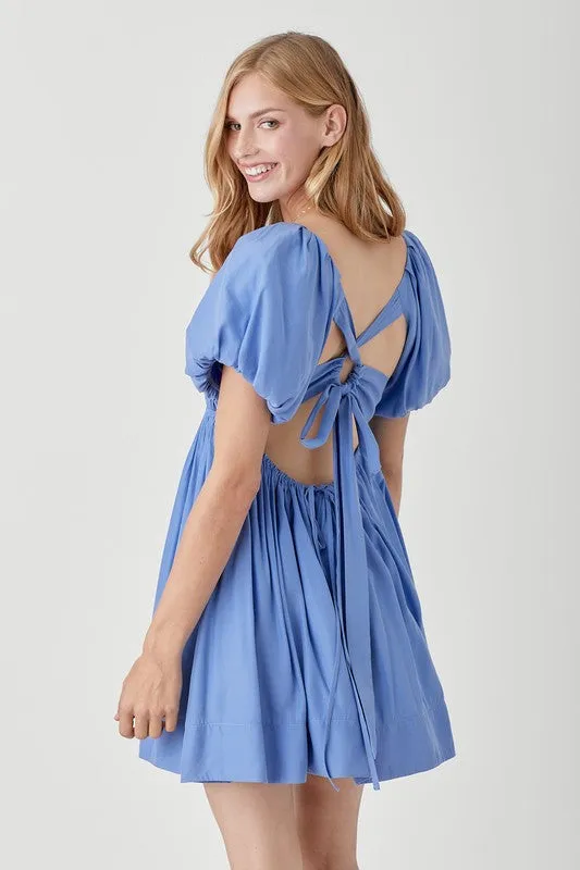 Mustard Seed Junior Pleated Front Criss Cross Back Strap Dress