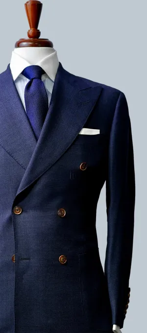 Navy Ticweave Jacket