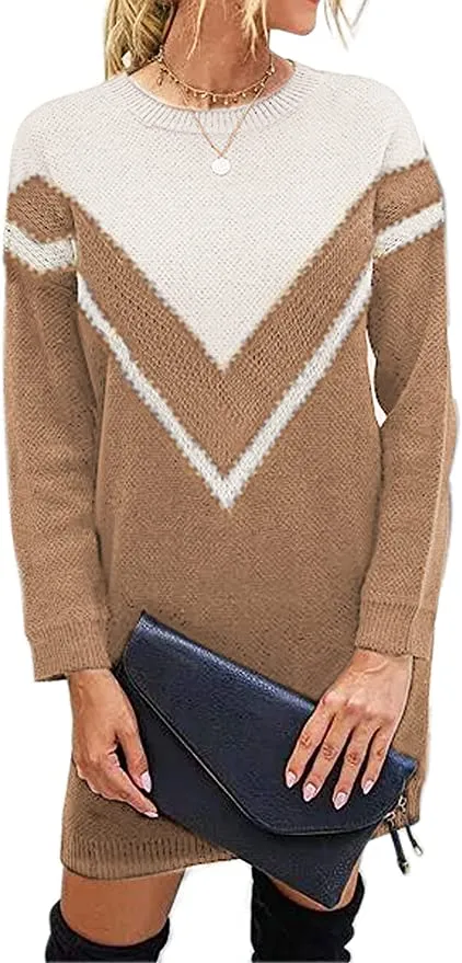 New Jayscreate Women's Winter Sweater Dress, Sz XL