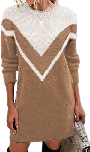 New Jayscreate Women's Winter Sweater Dress, Sz XL