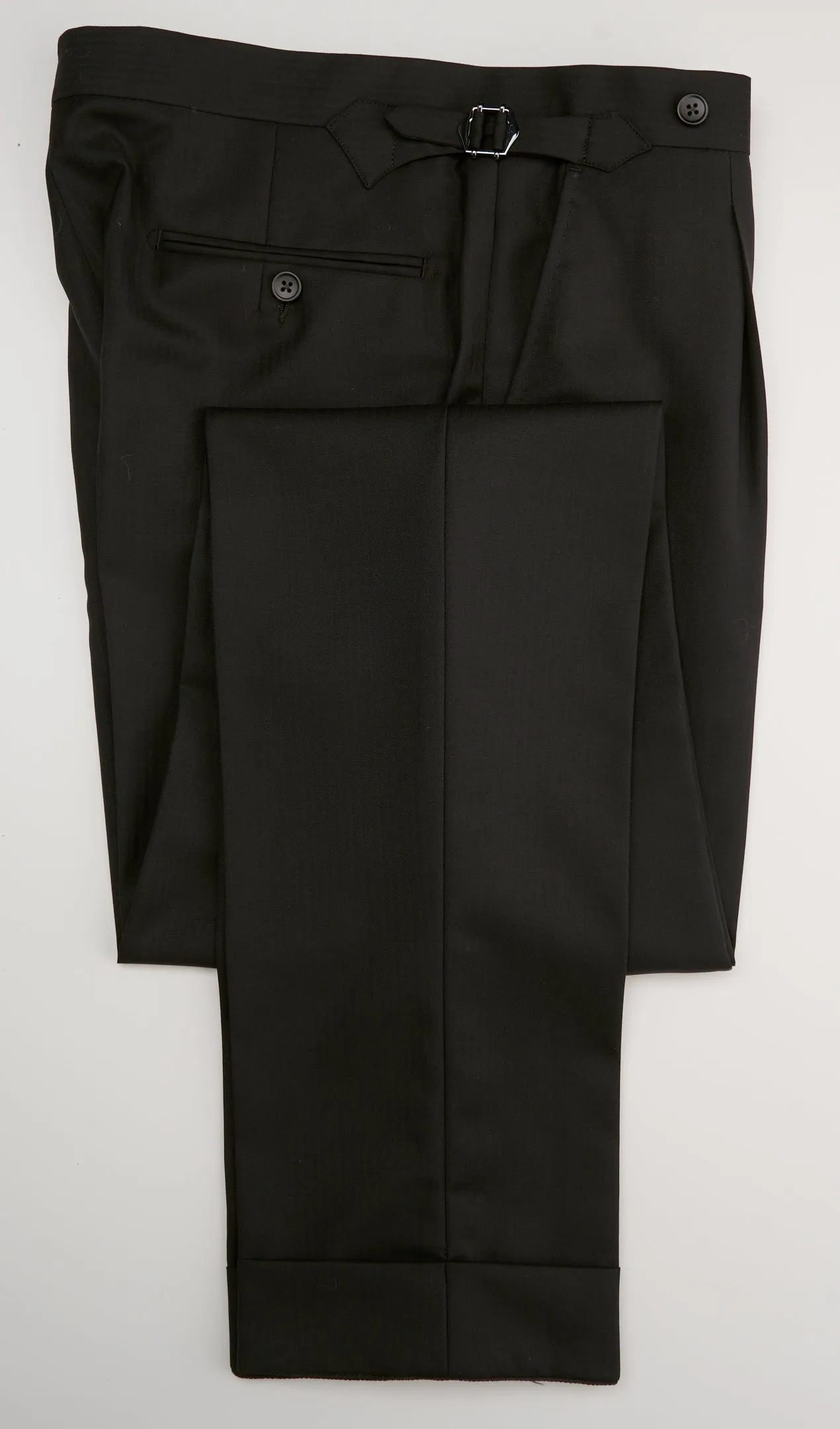 New Suitsupply Havana Black Herringbone Pure Wool Super 130s Suit - Size 38R (Final Sale)