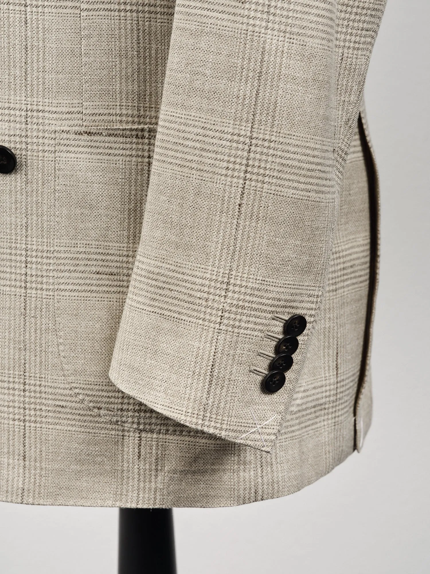 New Suitsupply Havana Light Brown Check Wool, Silk and Linen Suit - Many Sizes Available