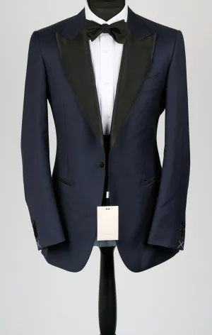 New Suitsupply Lazio Mid Blue Pure Wool Super 130s 3 Piece Tuxedo - Size 36R