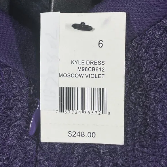 NEW Tahari Dress Womens 6 purple pencil sheath cocktail classic colorful