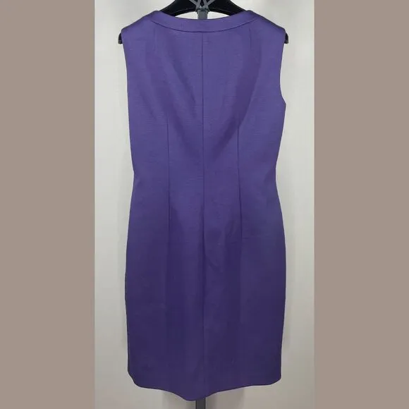 NEW Tahari Dress Womens 6 purple pencil sheath cocktail classic colorful