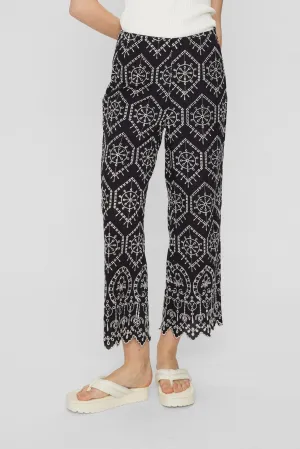 NUEVELYN CROPPED PANTS - Caviar