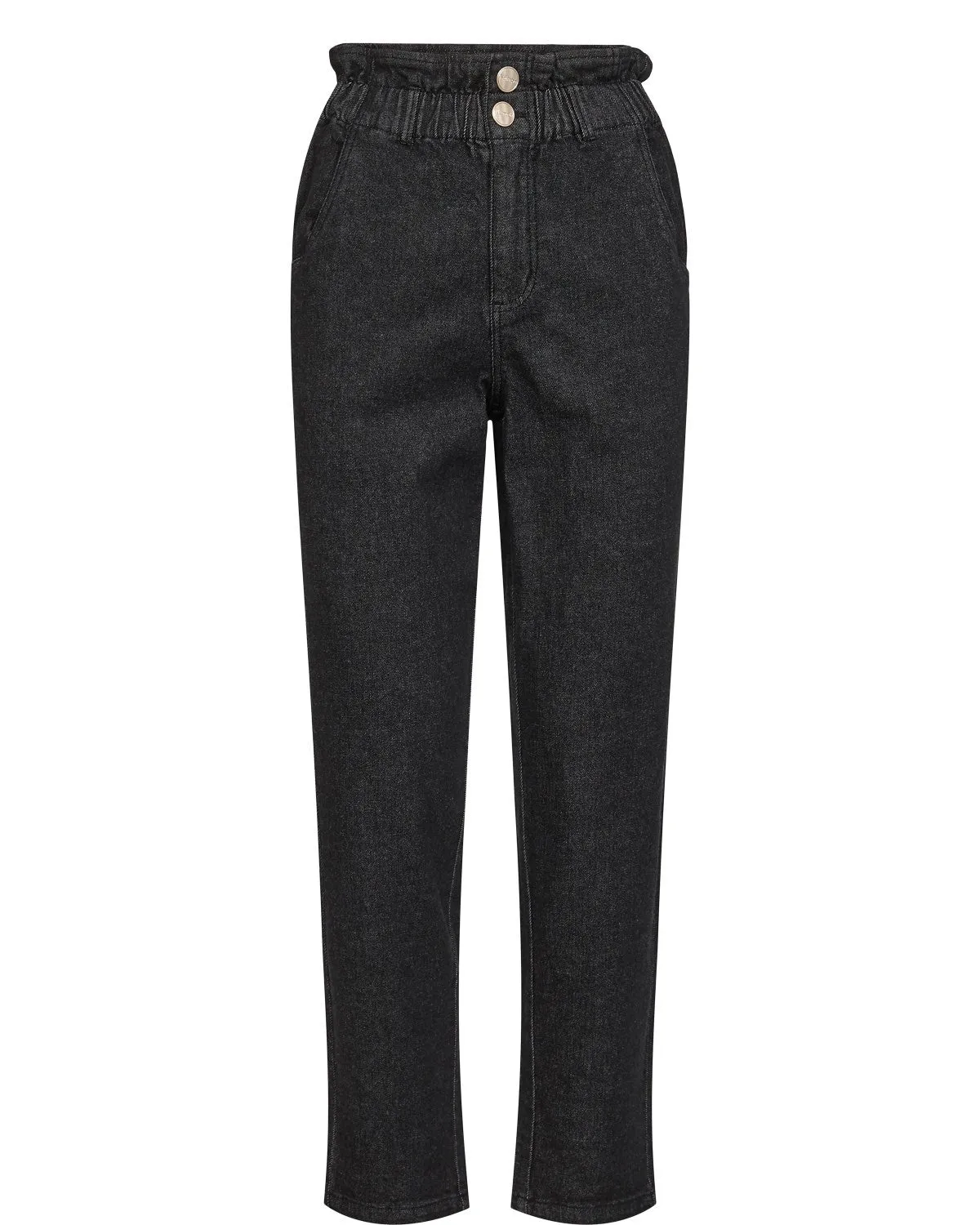 NUYLVA CROPPED PANTS - Dark Grey Denim